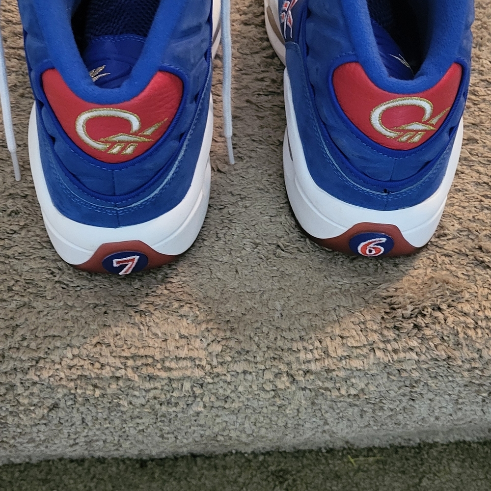 Reebok Blue and Red Men’s Athletic Shoes